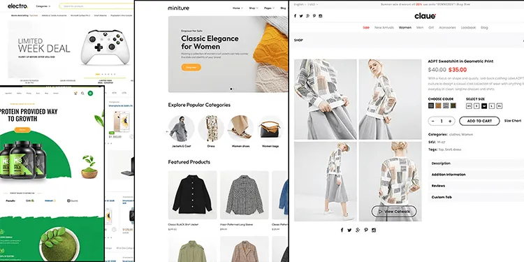 E-commerce website with local payment and shopping features